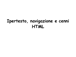 HTML-WEB - Universit&agrave; degli Studi della Tuscia