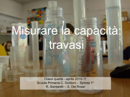 Misurare la capacit&agrave; dei contenitori
