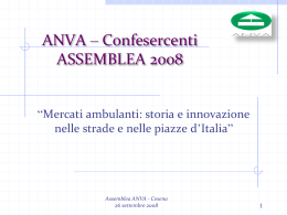 La ricerca - ANVA Confesercenti