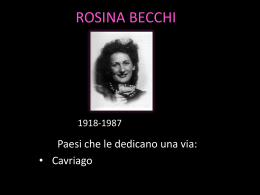 Rosina Becchi - Liceo Classico Dettori