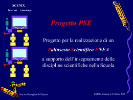 Palinsesto Scientifico ENEA