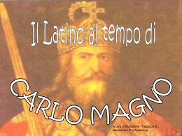 Il latino al tempo di Carlo Magno