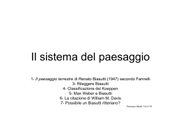 Il sistema del paesaggio