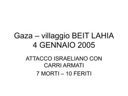 Gaza – villaggio BEIT LAHIA 4 GENNAIO 2005