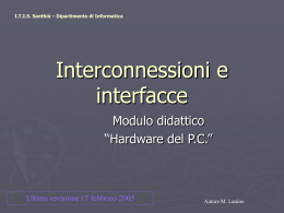 TPC05-Interconnessioni e interfacce