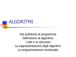 Le fasi principali della programmazione