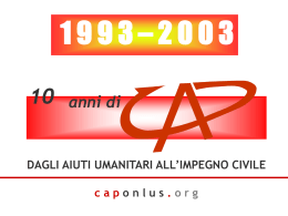 il CAP compie 10 anni - Collettivo Azione Pace Onlus