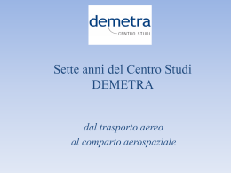 Sette Anni del Centro Studi Demetra