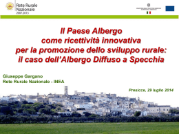 Slide Dott.Giuseppe Gargano - L`Albergo
