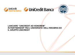 unicredit ad honorem - Universit&agrave; degli Studi dell`Insubria