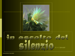 In ascolto del silenzio
