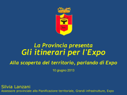 Itinerari per l`Expo - Provincia di Bergamo
