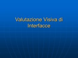 Valutazione Visiva di Interfacce