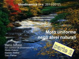Moto uniforme nelle correnti a pelo libero