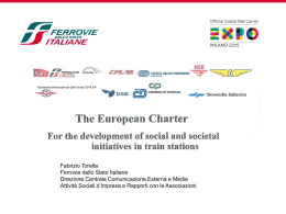 Tema della Carta europea per lo sviluppo di iniziative sociali nelle