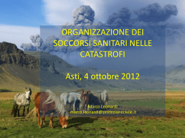 Organizzazione dei soccorsi sanitari nelle