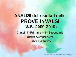 AS 2009-2010 - istituto comprensivo salice salentino