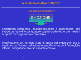 Lo sviluppo emotivo e affettivo