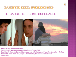LArte del Perdono. Barriere e come superarle