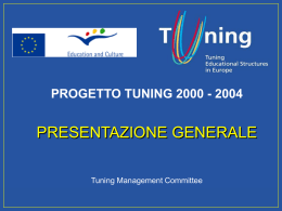 Il Progetto TUNING