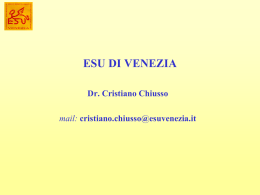 I SERVIZI DELL`ESU - Universit&agrave; Iuav di Venezia