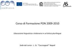 Corso - Liceo Scientifico Statale "Renato Caccioppoli"