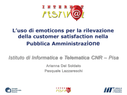 Internet festival 2 - Istituto di Informatica e Telematica