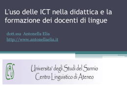 La formazione dei docenti all`uso delle ICT nella didattica