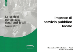Imprese di servizio pubblico locale