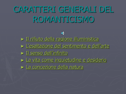 Caratteri generali del Romanticismo