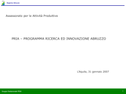 Programma Regionale Innovazione d`Abruzzo