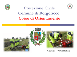 Corso di Orientamento - Protezione civile Borgoricco