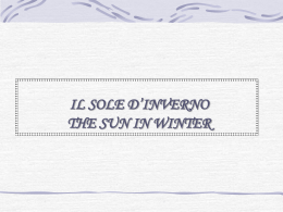 the sun in winter - iii c - Scuola Leonardo da Vinci