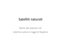 LEZIONE Le leggi di Keplero