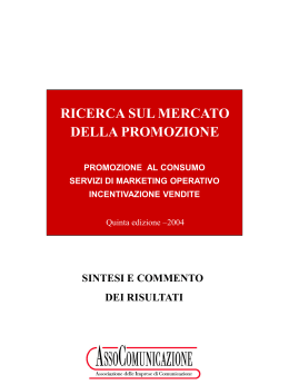 i servizi di marketing operativo