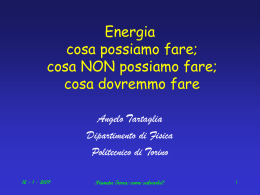 intervento Prof. Tartaglia 12-1-09