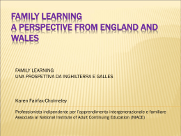 Family Learning A perspective from England and Wales