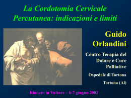 La Cordotomia Cervicale Percutanea: indicazioni e limiti