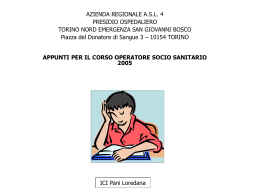 LE INFEZIONI OSPEDALIERE - Area