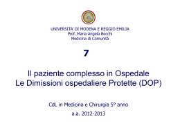 7.Paziente complesso in H.DOP