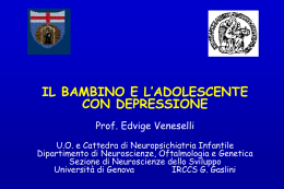 DEPRESSIONE BAMBINO ADOLESCENTE OSPEDALE