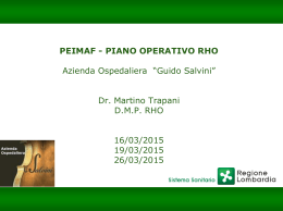 le fasi del peimaf - Azienda Ospedaliera "Guido Salvini