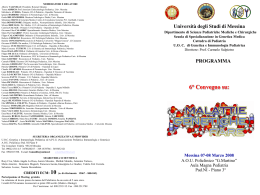 Scarica Programma VI Corso - Unit&agrave; Operativa Complessa di