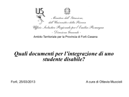 relazione25marzo2013 - Ufficio Scolastico Provinciale di Forlì