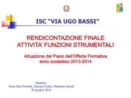 Diapositiva 1 - ISC "Via Ugo Bassi"