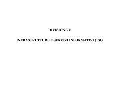 Infrastrutture e Servizi informativi (ISI)