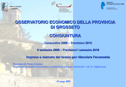 Paolo Cortese Responsabile analisi economiche e politiche di