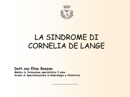 BAZZAN Elisa_Sindrome di Cornelia de Lange