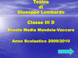 Tesina multimediale (Lombardo Giuseppe 3D)