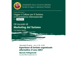 Il progetto turistico di Arci Verona